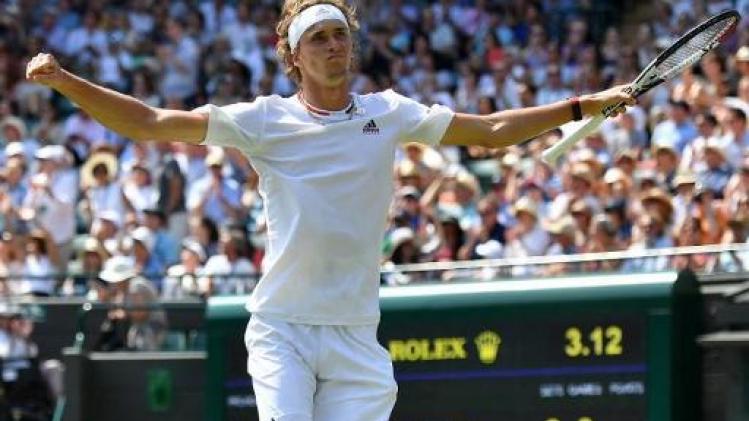 Wimbledon - Alexander Zverev stoot door na vijfsetter