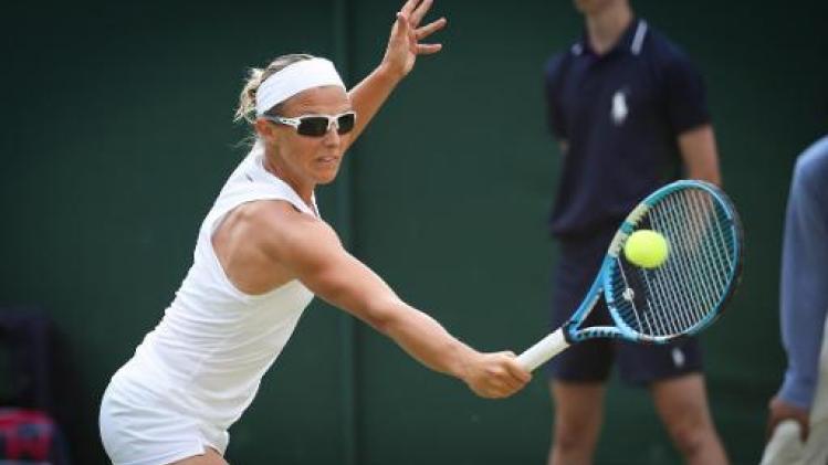 Kirsten Flipkens naar achtste finales dubbelspel Wimbledon