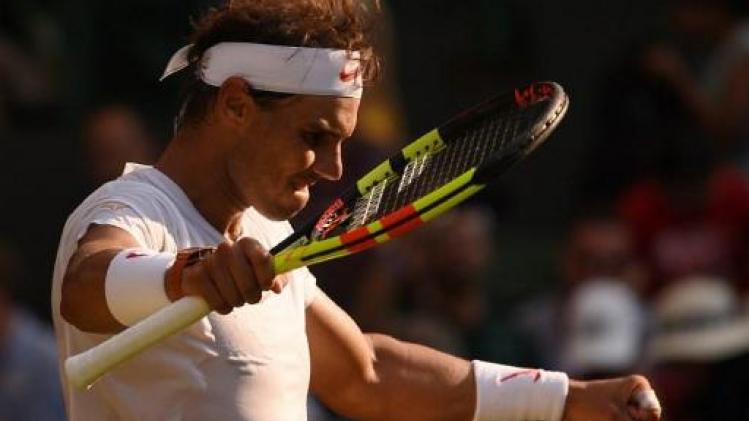 Nadal voor het eerst sinds 2011 in kwartfinale van Wimbledon