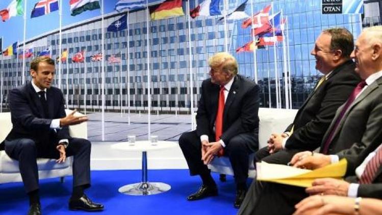 Trump verzekert Macron dat er "geen breuk" is tussen VS en Europa