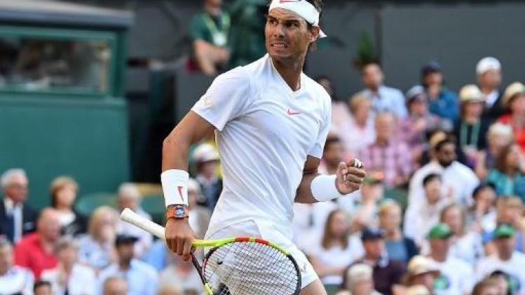 Wimbledon - Rafael Nadal knokt zich voorbij Juan Martin del Potro naar halve finales
