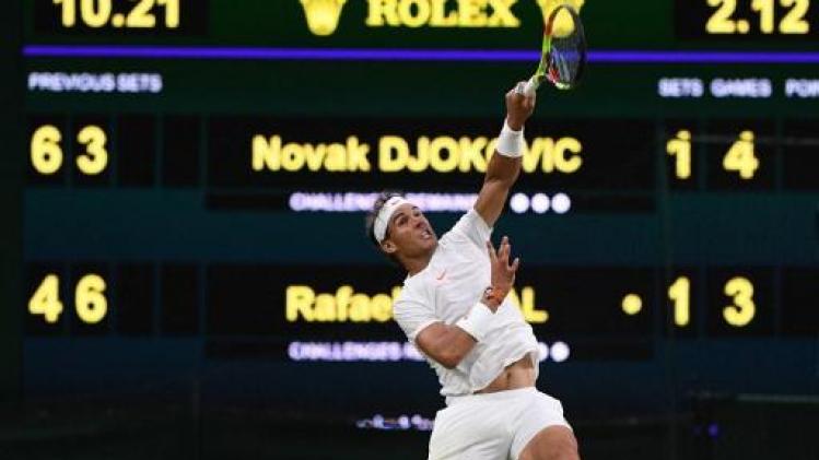 Wimbledon - Djokovic en Nadal zetten zaterdag hun halve finale voort