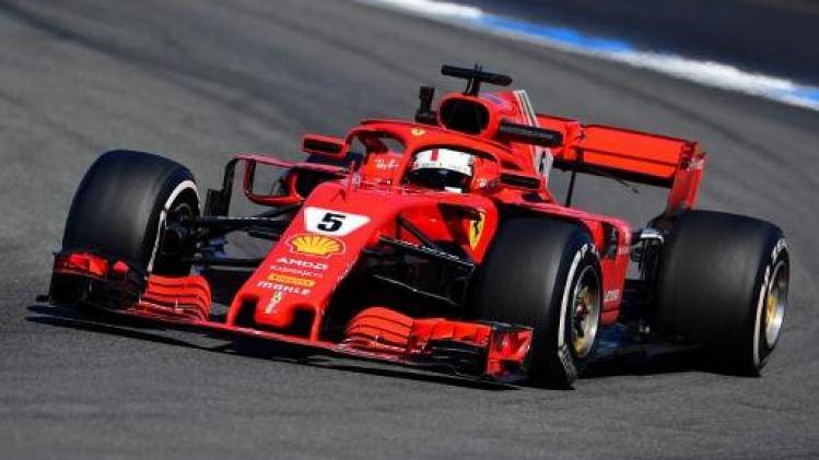 Sebastian Vettel (Ferrari) verovert voor eigen volk polepositie in GP van Duitsland