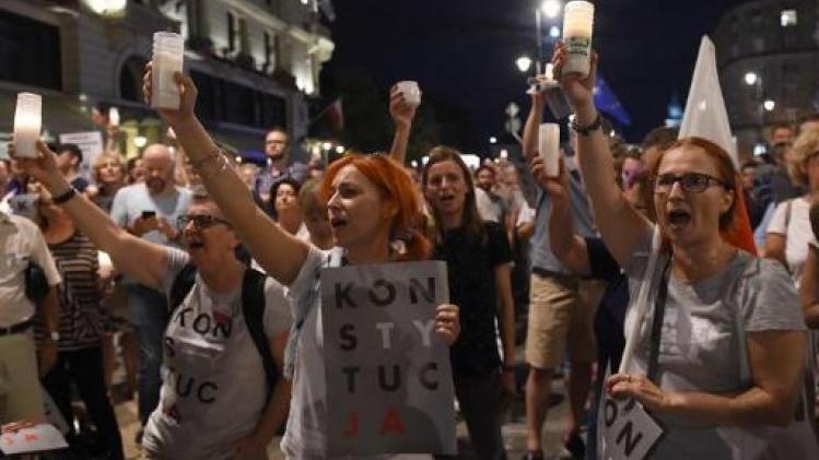 Duizenden Polen op straat tegen hervorming justitie