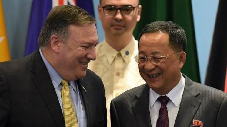 Korte ontmoeting tussen ministers van Buitenlandse Zaken VS en Noord-Korea op ASEAN-top