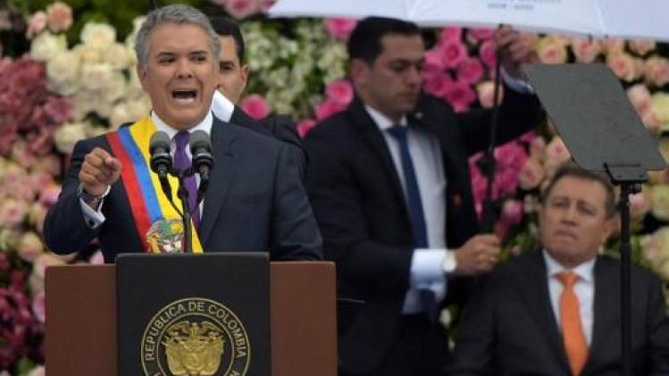 Conservatief Ivan Duque legt eed af als president Colombia