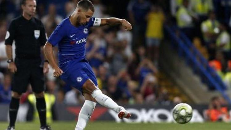 Belgen in het buitenland - Eden Hazard helpt Chelsea bij wederoptreden aan winst in oefenduel tegen Lyon