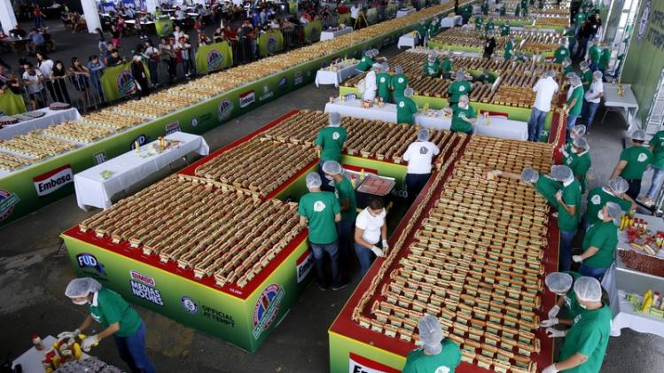 MEXICO-HOT DOGS-GUINNESS-RECORD