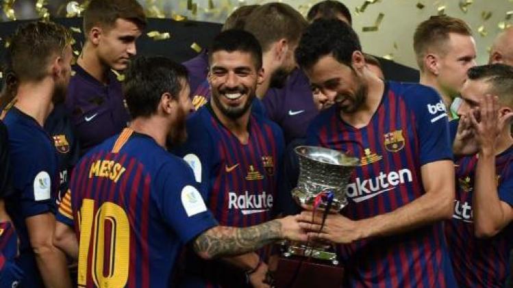 Dembélé knalt Barcelona naar zege in Spaanse Supercup