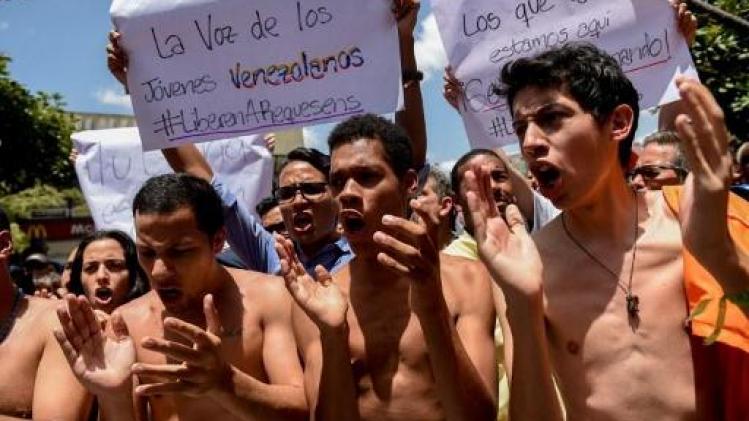 Protest in onderbroek tegen arrestatie van parlementslid in Venezuela