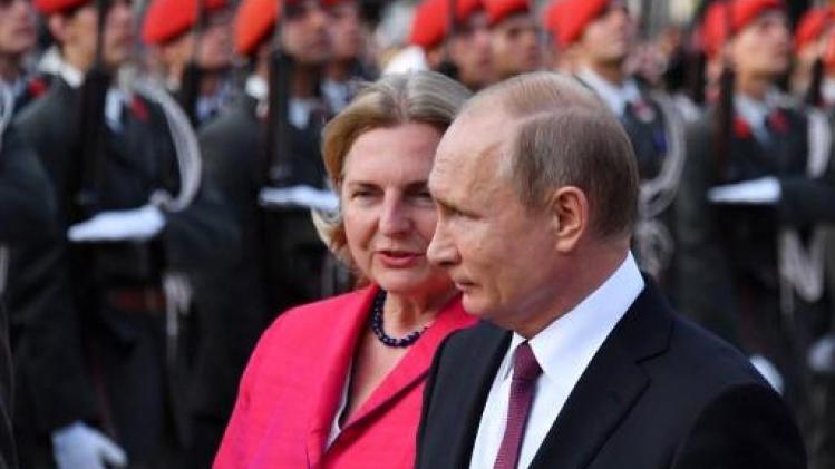 Verontwaardiging in Oostenrijk omdat Poetin naar huwelijk van buitenlandminister komt