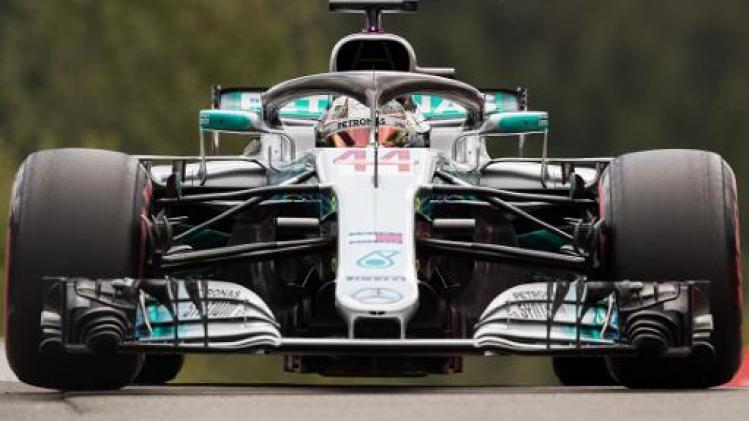 Lewis Hamilton verovert pole in GP van België