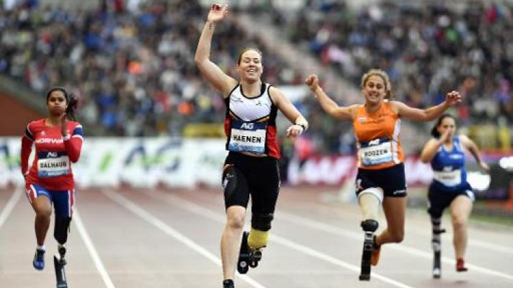 Gitte Haenen verovert brons in finale 100 meter EK para-atletiek
