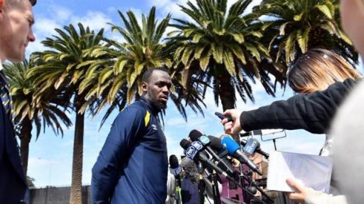 Usain Bolt heeft ritme van profvoetbal nog niet in de benen