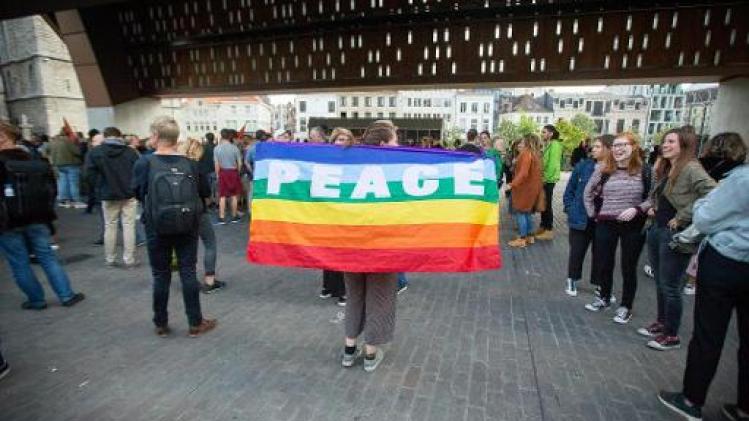 Schild & Vrienden - Actie in Gent tegen Schild & Vrienden lokt 600-tal deelnemers