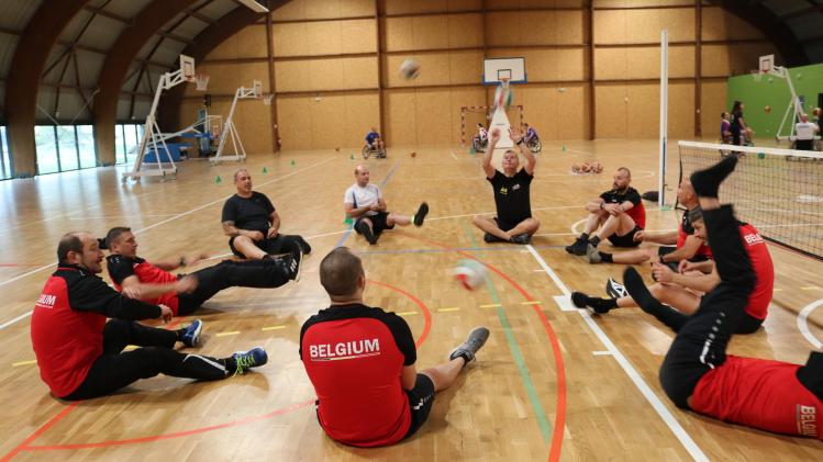 Belgische delegatie van de Invictus Games op trainingsweek in Fontainebleau, Fra
