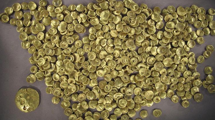Celtic_find_of_golden_coins_in_Manching_in_Germany