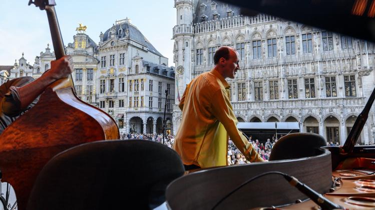 Brussel: Deze menigte muziekliefhebbers kwamnaar Lotto Brussels Jazz Weekend