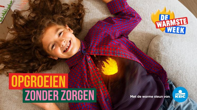 De Warmste Week steunt dit jaar 287 projecten in thema ‘opgroeien zonder zorgen’